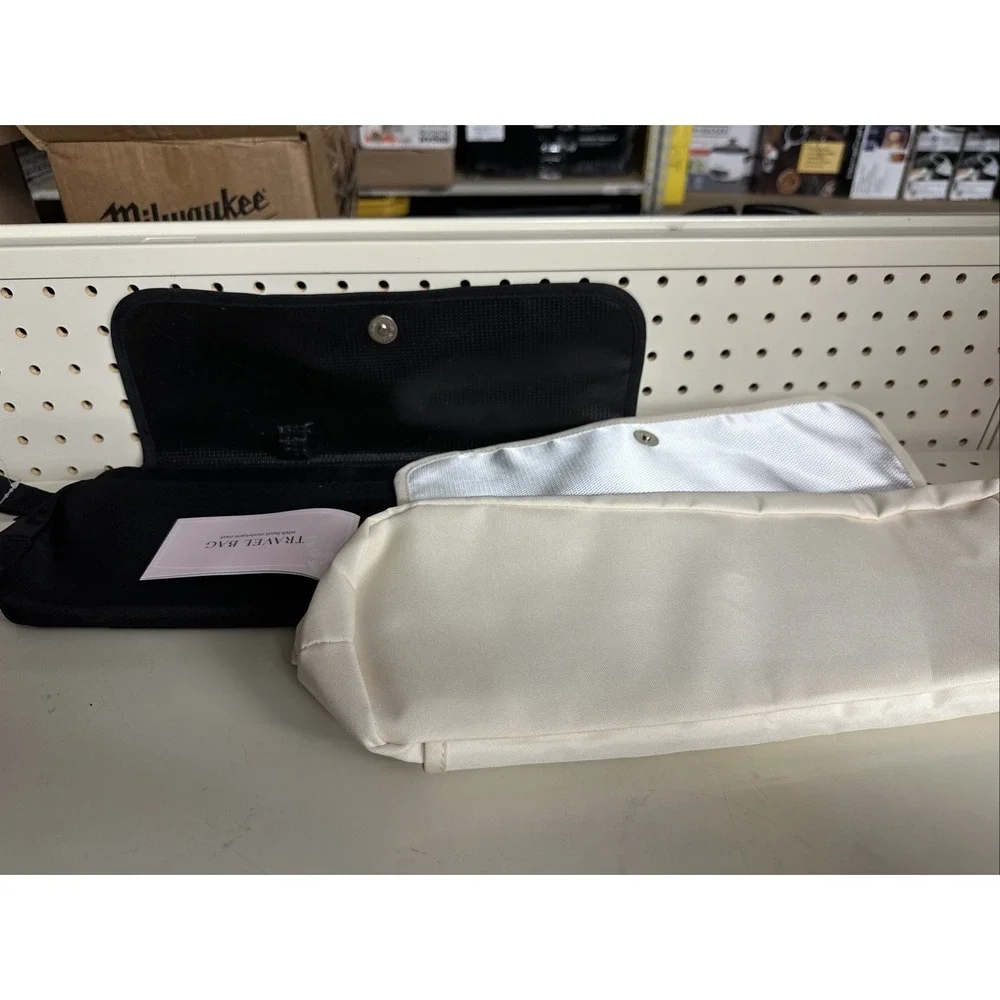 2Pk Travel Bag for Hair Tool Large Capacity with Built-in Heat Resistant Mat-NWT